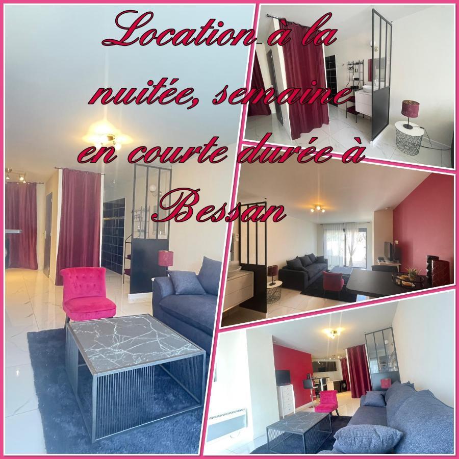 Studio Barok Proche Autoroute, Plages Et Attractions, Wifi - Tv, Calme Bessan Ngoại thất bức ảnh